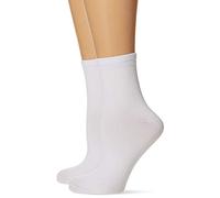 DIM Calze Extra Morbide Effetto Seconda Pelle Donna x2, Bianco, Taglia unica