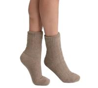 Dim Calzini donna Cocoon Fleece Mid-High x1 | Fodera in morbidissimo pile | Calore e comfort | Certificato OEKO-TEX, Marrone scuro, 40-41