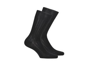 DIM Calzini MC FIL D'ECOSSE COTE FINE PACK X2 in Nero 39 / 42