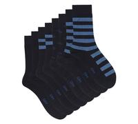 DIM Calzini Righe EcoDIM Style Uomo x4, Blu navy, 40-45