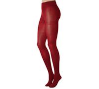 DIM Collant Opachi Vellutati 50D Donna x1, Rosso intenso, S-M