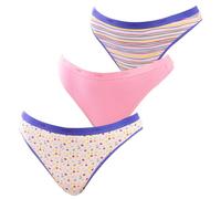 DIM Confezione da 3 Perizomi in Cotone Elasticizzato D4C19 per Donna