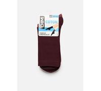 Dim - Coton Mi-Chaussettes X2 Bordeaux - Calze e collant 39 - 42 Bordeaux