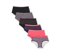 DIM Culotte Les Pockets in Cotone Elasticizzato Colorate Donna x6, Pacchetto logo rosa/nero, S