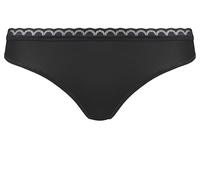 Dim Donna ILY Micro Tanga x1 | Invisible Underwear | Ultra Soft Microfibre | Lace Detail | Everyy Comfort | Finiture Piatte, Nero, 4XL
