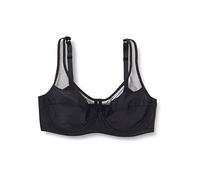 DIM Donna - Reggiseno classico generoso x1 | Sostegno perfetto per seni generosi | Microfibra elasticizzata | Retro a U e Spalline larghe | Look Moderno e Comfort, Nero, 95B