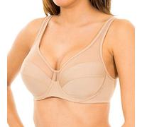 DIM Donna - Reggiseno classico generoso x1 | Sostegno perfetto per seni generosi | Microfibra elasticizzata | Retro a U e Spalline larghe | Look Moderno e Comfort