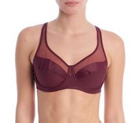 DIM Donna - Reggiseno Classico generoso x1 | Sostegno Perfetto per Seni generosi | Microfibra Elasticizzata | Retro a U e Spalline Larghe | Look Moderno e Comfort, Fico, 85C
