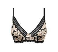 Dim Donna - Reggiseno Sciarpa ILY Micro C/A - x1 | Morbi Microfibra | Forma Moderna a Triangolo | Sostegno Invisibile | Finitura Piatta in Pizzo, Pittura Floreale, 85C