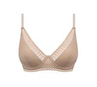 Dim Donna - Reggiseno Sciarpa ILY Micro C/A - x1 | Morbi Microfibra | Forma Moderna a Triangolo | Sostegno Invisibile | Finitura Piatta in Pizzo, Nuova Pelle, 80B