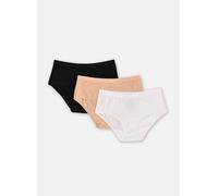 DIM Boxer Les Pockets Ecodim in Cotone con Finiture Piatte Donna x3, Bianco/pelle/nero, M