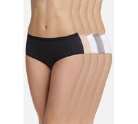DIM Boxer Les Pockets Ecodim in Cotone Soft Touch Donna x5, Nero/Skin/Bianco/Grigio/Bianco, M