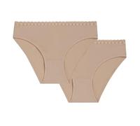 DIM Fille - Daily Micro Lot de 2 | Culotte Invisible Microfibre | Ultra Douce | Lingerie Confort Seconde Peau