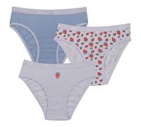 DIM Girl - Les Pockets Mutandine in cotone x3 | Ultra morbide e confortevoli | Elastico in vita | Fantasie colorate, Fragole/Lilla/Viola, 14 anni