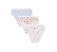 DIM Girl - Les Pockets Mutandine in cotone x3 | Ultra morbide e confortevoli | Elastico in vita | Fantasie colorate, Fragole/Lilla/Viola, 12 anni