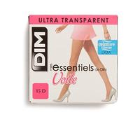 DIM Mes Essentiels 15D Collant donna x1 | Velo trasparente | Cintura comfort in lycra | Mutandina integrata | Effetto gambe sublimate, Nero, S