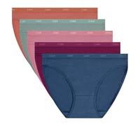 DIM Mutandine da Donna Set di 5 | Les Pockets Ecodim | Cotone ed Elastan | Cintura Comfort | Multicolore | Invisibile sotto Gli Abiti