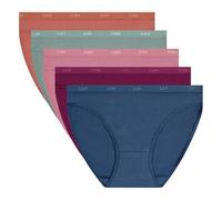 DIM Mutandine da donna Set di 5 | Les Pockets Ecodim | Cotone ed elastan | Cintura comfort | Multicolore | Invisibile sotto gli abiti