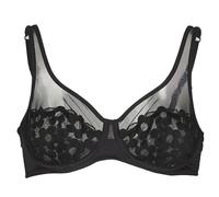 DIM Non imbottito GENEROUS MOD BRODERIE in Nero 100D