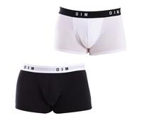 DIM Boxer Originals Uomo x2, Nero/Bianco, L