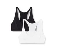 DIM Reggiseno Brassiere Sport Micro Bambina x2, Nero/Bianco, 14 anni