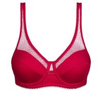 DIM Reggiseno con Ferretto Generous Cotone Bio Donna x1, Rosso Ciliegia, 80D