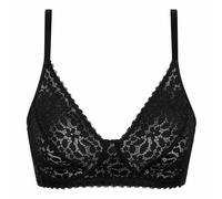DIM Reggiseno donna Daily Lace | Con ferretto | Pizzo floreale traforato | Sostegno e comfort, Nero, 80D