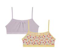 Dim Reggiseno Les Pockets in Cotone x2 Ragazza, Lot Joli Cœur Lilas, 12 Anni