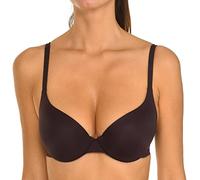 DIM Reggiseno Push-Up Mezza Coppa Invisifree Donna x1, Marrone pregiato, 85C