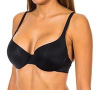 DIM Reggiseno Push-Up Mezza Coppa Invisifree Donna x1, Nero, 85C