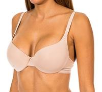 DIM Reggiseno Push-Up Mezza Coppa Invisifree Donna x1, Nuova pelle, 85C