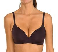 DIM Reggiseno Triangolo Imbottito Senza ferretto Invisifree Donna x1, Marrone pregiato, 80D