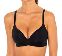 DIM Reggiseno Triangolo Imbottito Senza ferretto Invisifree Donna x1, Nero, 75C