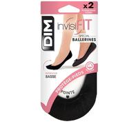 DIM Salvapiedi Ballerine Speciali Invisifit Donna x2, Nero, S-M