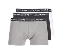 DIM Set di 3 boxer da uomo| Cotone elasticizzato traspirante | Vestibilità ottimale | Senza etichetta, Nero/Grigio/Bianco, XXL