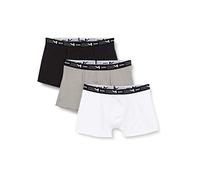 DIM Boxer in Cotone Elasticizzato Traspirante Supporto Ottimale Uomo x3, Nero/Grigio/Bianco, M