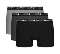 DIM Set di 3 Boxer da Uomo | Cotone Elasticizzato Traspirante | vestibilità ottimale | Senza Etichetta, Nero/Grigio Granito/Grigio, L