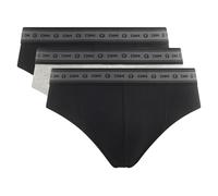 Dim Slip Buon Cotone Organico ecoresponsabile x3 Uomo, Nero/Perla Grigia/Nero, 5XL