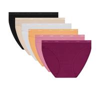 DIM Slip da donna Set di 6 | Les Pockets Cotone Ecodim | Morbidezza e comfort | Cintura invisibile | Multicolore | Stile classico