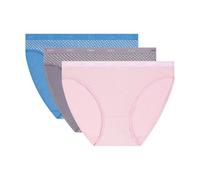 DIM Slip donna con tasche in cotone x3 | Slip multicolore | Comfort in cotone ed elastan | Cintura morbida | Stile quotidiano