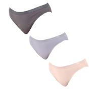 DIM Slip Les Pockets Ecodim in Cotone Comfort Donna x3, Tortora/Rosa/Grigio, M