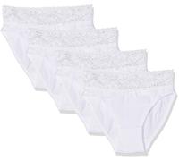 DIM Slip Midi in Cotone Femminile Comfort Quotidiano Donna x4, Bianco, M