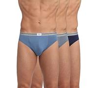 DIM Slip Ultra-Resistenti in Cotone Stretch Uomo x3, Jean Blue/Grigio topo/Blu cenere, XXL