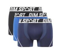 DIM Boxer Sport Micro Thermorégulation Uomo x3, Nero/Blu Berlino/Blu Ciano, M