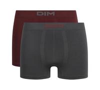 Dim Boxer Seamless Micro X2, Grigio Quarzo/Bordeaux Freddo, XL (Pacco da 2) Uomo