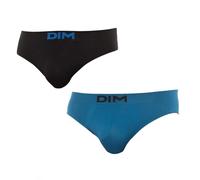 DIM Uomo - Micro slip senza cuciture x2 | Microfibra elastica senza cuciture | Vestibilità perfetta | Massimo comfort, Blu notte/nero, 3XL