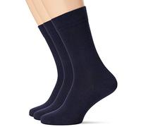 DIM Uomo - Set di 3 calzini in cotone traspirante | Comfort quotidiano | Etichetta francese, Blu navy, 39-42