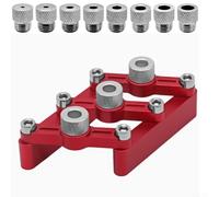 Dima autocentrante con manicotti per trapano da 3-10 mm, in lega di alluminio, per lavori di lavorazione del legno e progetti fai da te, compatibile con tavole da 15-45 mm