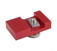 Dima da taglio dritta, blocco di arresto in alluminio per router Track Adapter per versatile per utensili per la lavorazione del legno (1 pz)