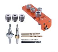 Dima Foratura Profili Alluminio 20/30/40 Serie(10pcs set) | Precisione ±0.1mm, lega alluminio 6061, plastica ABS, per profili 20/30/40, uso manuale o elettrico